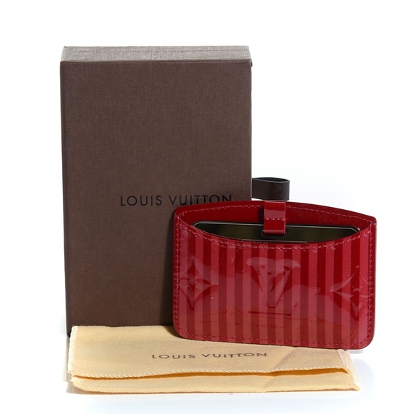 LOUIS VUITTON Vernis Rayures Mirror Case Pomme D'Amour - Picture 3 of 16